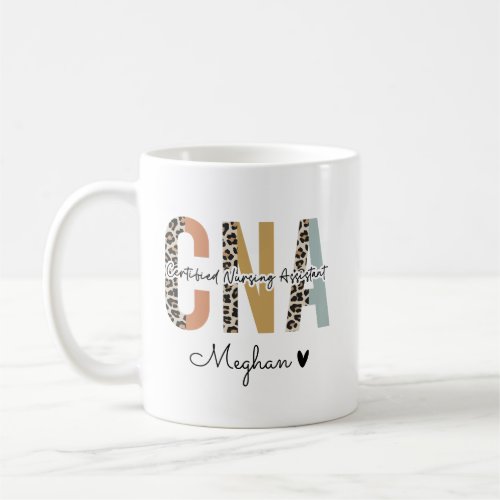 Certified Nursing Assistant Leopard CNA Nurse Gift Coffee Mug