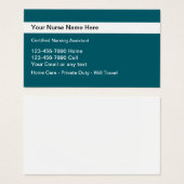 Certified Nursing Assistant or Registered Nurse (Front & Back)