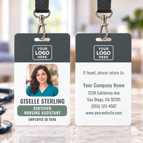 Certified Nursing Assistant Photo Badge