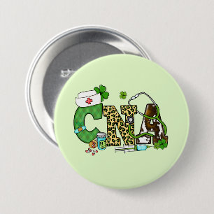 Certified Nursing Assistant St. Patrick's Button