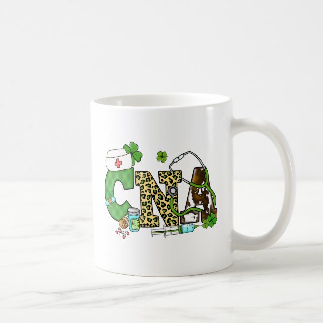 Certified Nursing Assistant St. Patrick's Coffee Mug (Right)