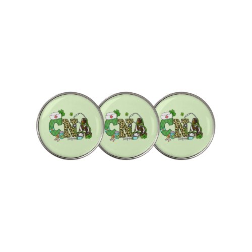 Certified Nursing Assistant St Patricks Golf Ball Marker