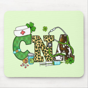 Certified Nursing Assistant St. Patrick's Mouse Pad