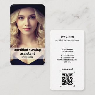 💉 Certified Nursing Assistat Instagram QR Business Card
