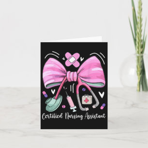 Certified Nursing Istant Cna Stethoscope Coquette Card