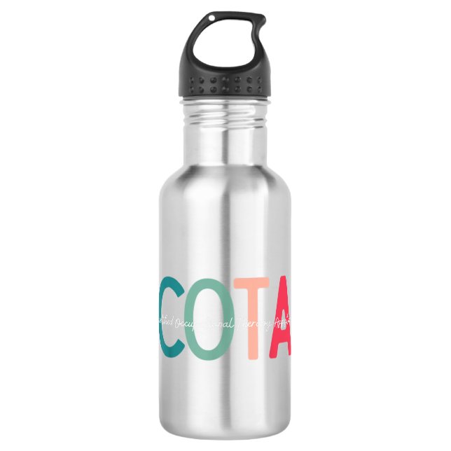 Certified Occupational Therapy Assistant for OT Mo Stainless Steel Water Bottle (Front)