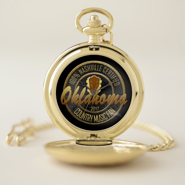 Certified Oklahoma Country Music Fan Pocket Watch (Inside)