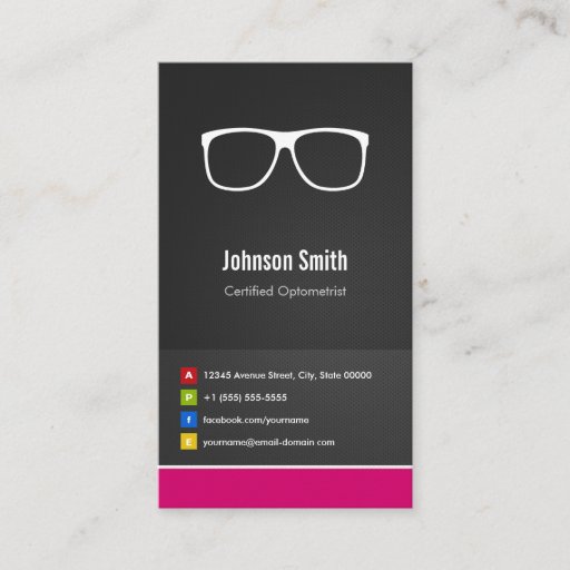 Customizable Certified Optometrist Optical Creative Innovative Business Cards
