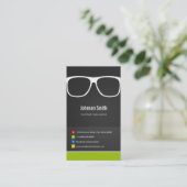 Certified Optometrist Optical Creative Innovative Business Card (Standing Front)