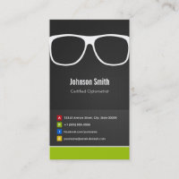 Certified Optometrist Optical Creative Innovative Business Card