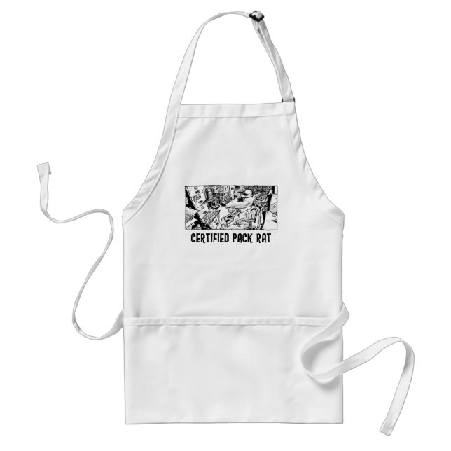 Certified Pack Rat Adult Apron (Front)