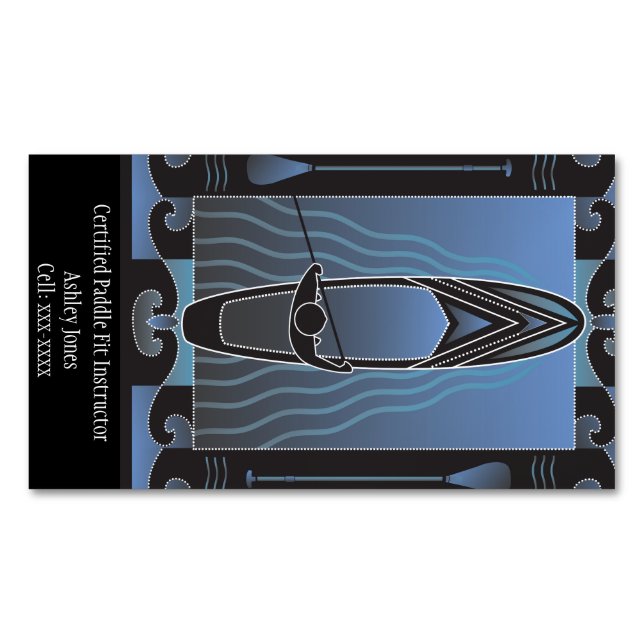 Certified Paddle Fit Instructor Magnetic Business Card (Front)