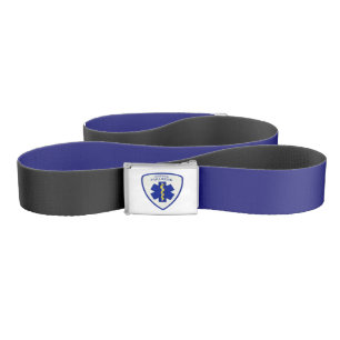 Certified Paramedic Star Of Life Shield Belt