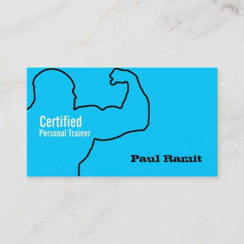 Certified Personal Trainer Business Blue Card Business Card Templates