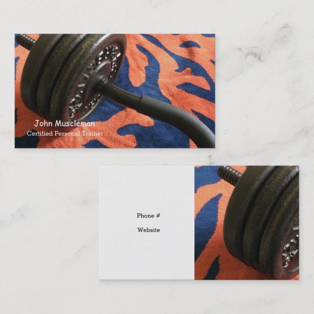 Certified Personal Trainer Business Card (Front/Back)