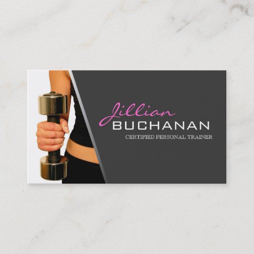 Customizable Certified Personal Trainer Business Cards