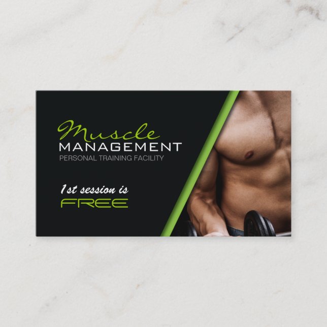 Certified Personal Trainer Business Card (Front)