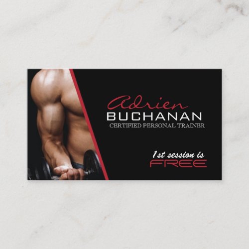 Certified Personal Trainer Business Card Templates