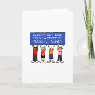 Certified Personal Trainer Congratulations Card