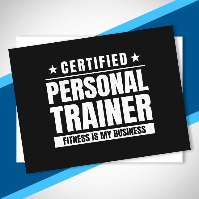 Certified Personal Trainer Gym Quote Fitness Coach Postcard (Creator Uploaded)