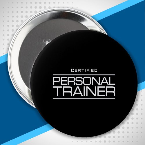 Certified Personal Trainer Health Fitness Coach Button