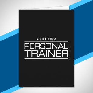Certified Personal Trainer Health Fitness Coach Card