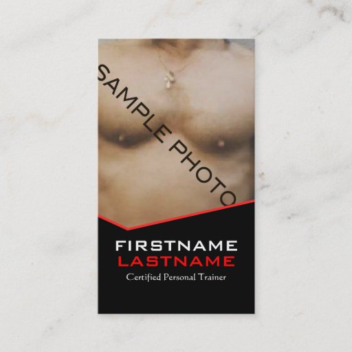 Customizable Certified Personal Trainer Template Business Card