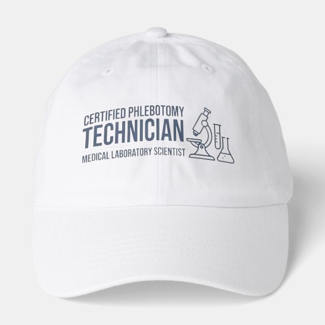 Certified Phlebotomy Technician Professional Pride Hat (Front)
