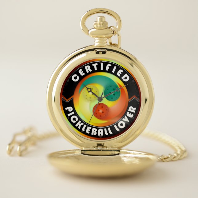 Certified Pickleball Lover 1 Options Pocket Watch (Inside)