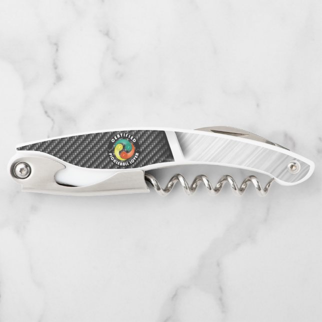 Certified Pickleball Lover 1 Waiter's Corkscrew (Front)