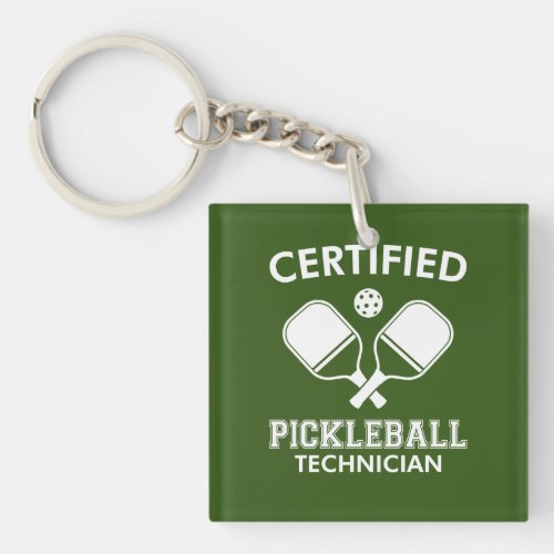 Certified Pickleball Technician Keychain