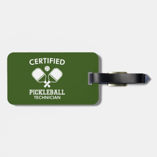 Certified Pickleball Technician Luggage Tag