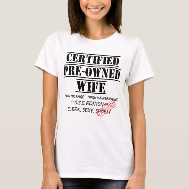 Certified Pre-owned Wife Sport T-Shirt (Front)