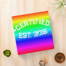 "Certified Pride Binder Insert – Est. 2018"