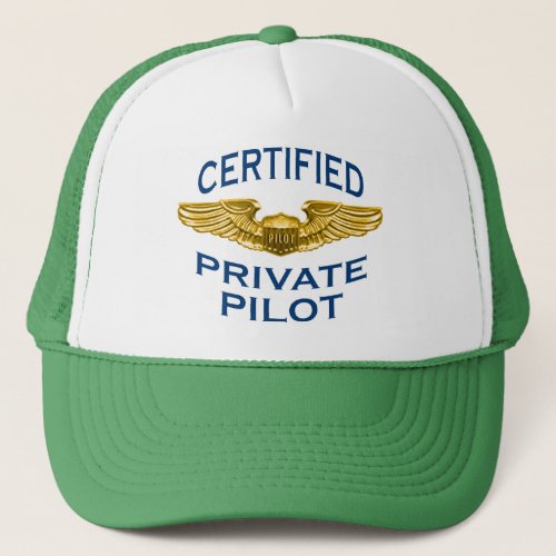 Certified Private Pilot Wings Trucker Hat