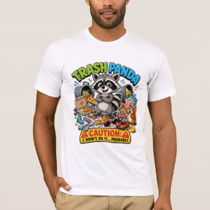 Certified Problem Creator Funny Raccoon Vector T-Shirt