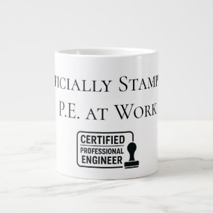 Certified Professional Engineer Congratulatory Giant Coffee Mug