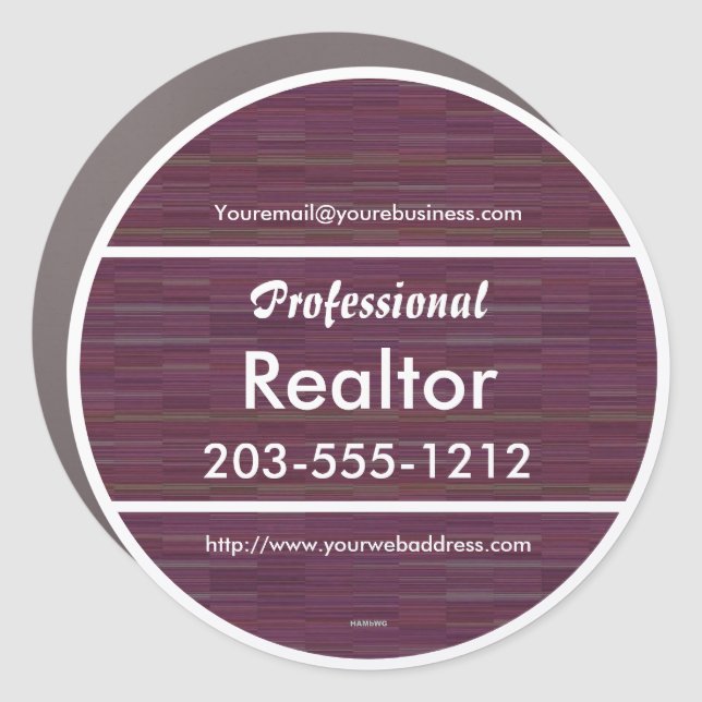 Certified Public Accountant Auto Magnet HAMbyWG (Front)