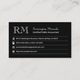 Certified Public Accountant Business Card