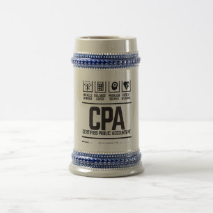 certified public accountant-CPA Beer Stein