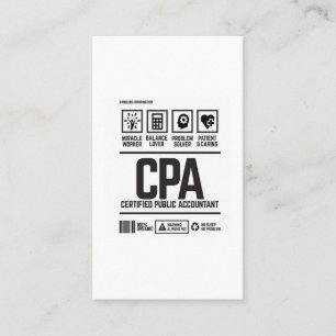certified public accountant-CPA Business Card