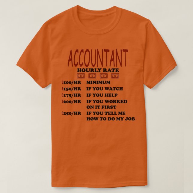 Certified Public Accountant CPA Business Gift T-Shirt (Design Front)