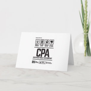certified public accountant-CPA Card