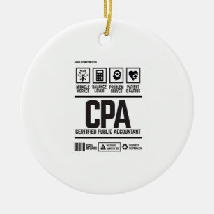 certified public accountant-CPA Ceramic Ornament