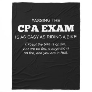 Certified Public Accountant CPA Exam Gift Fleece Blanket