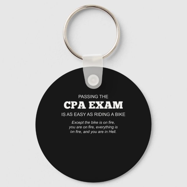 Certified Public Accountant CPA Exam Gift Keychain (Front)