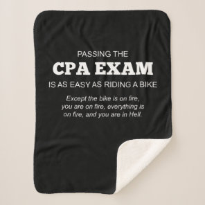 Certified Public Accountant CPA Exam Gift Sherpa Blanket