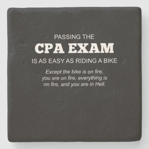 Certified Public Accountant CPA Exam Gift Stone Coaster