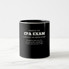 Certified Public Accountant CPA Exam Gift Two-Tone Coffee Mug