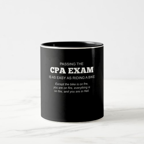 Certified Public Accountant CPA Exam Gift Two_Tone Coffee Mug